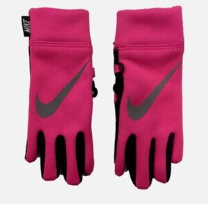 Nike Tech Gloves For Touch Screen Devices Girls Size 7/16 Pink NWT